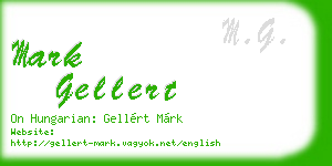 mark gellert business card
